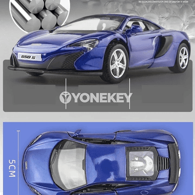 McLaren 650S 1:36 metal awto modeli, kolleksiýa üçin