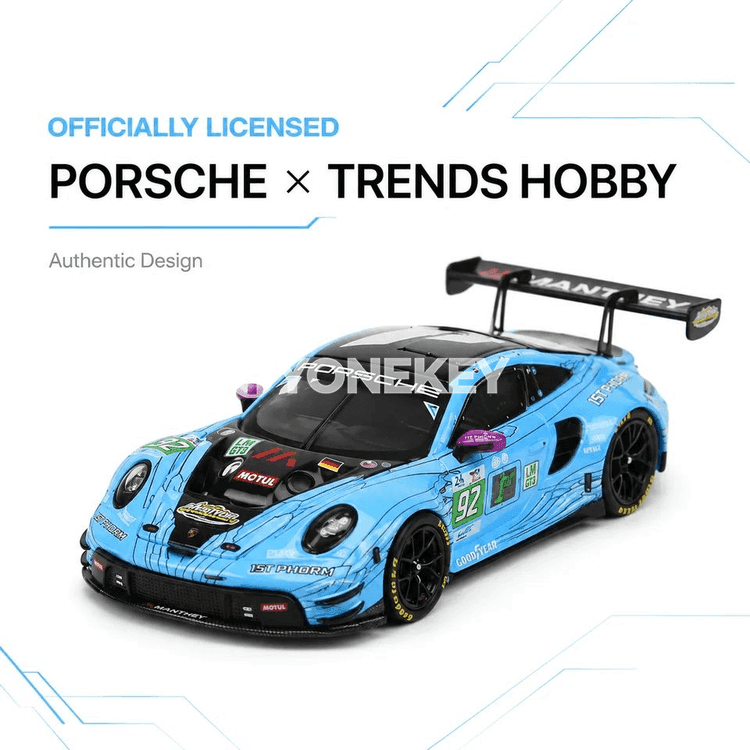Porsche 911 GT3 R Manthey 1st Phorm 1:64 kolleksiýa maşyn modeli