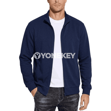 Erkekler üçin zipli ýyly sport bluzkasy — güýz-ýaz üçin ýeňil model