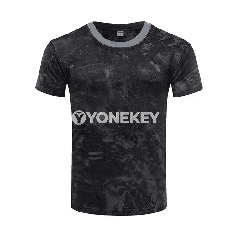 Kamuflýa 3D Print Erkek Futbolka, Uly Ölçegli, Tomuslyk