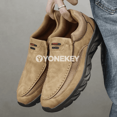 Erkekler üçin ýeňil, dem alýan slip-on gündelik krossowkalar