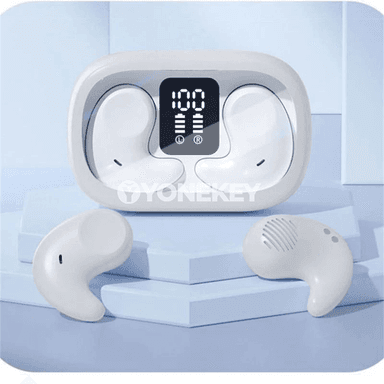 Simsiz Bluetooth TWS nauşniklar, mikrofonly we LED displeýli