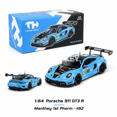 Porsche 911 GT3 R Manthey 1st Phorm 1:64 kolleksiýa maşyn modeli
