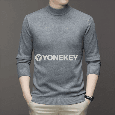 Erkekler üçin ýyly ýokary boýunly örülen köýnek, birnäçe reňkde