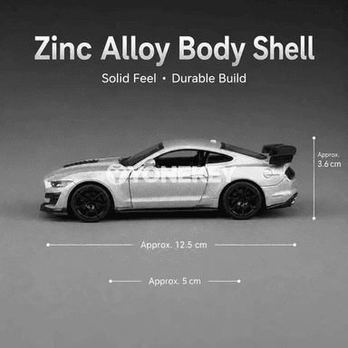 1:38 Ford Mustang Shelby GT500 model maşyny, kolleksiýa üçin