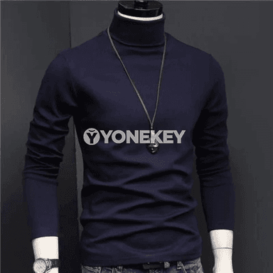 Erkekler üçin ýyly golf switer, ýokary boýunly, uzyn ýeňli