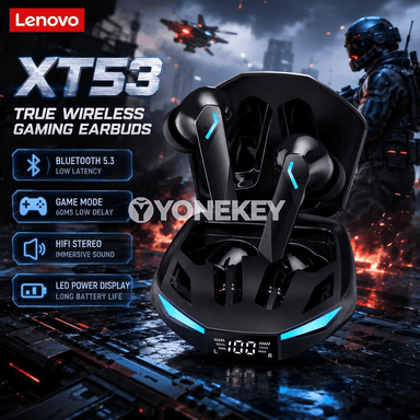Lenovo XT53 simsiz oýun gulaklygy, Bluetooth 5.3, mikrofonly