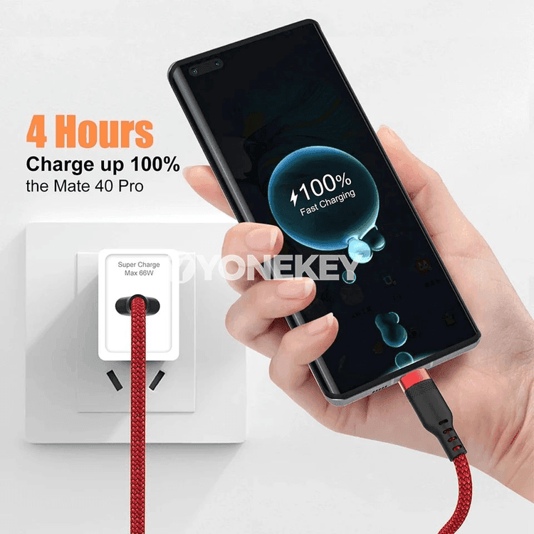 NNBILI USB Type-C 6A tiz zarýad kabeli, 1-8 m