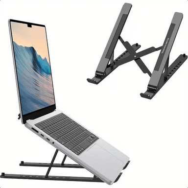 Göwnejaý sazlanylýan laptop stendi, birnäçe burçly, metal