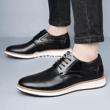 Erkekler üçin pu köwüşli klassik oxfords — ýaz güýz üçin