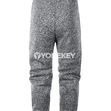 Erkekler üçin ýyly fleece sport balaklary, güýz-gyş jogger