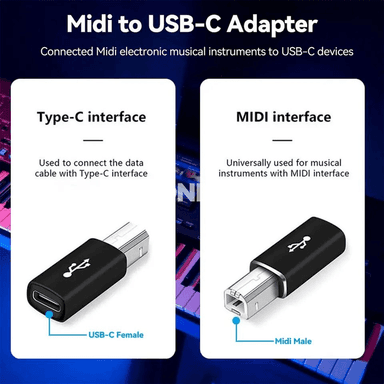 Type-C — USB-B adapter, MacBook we saz gurallary üçin