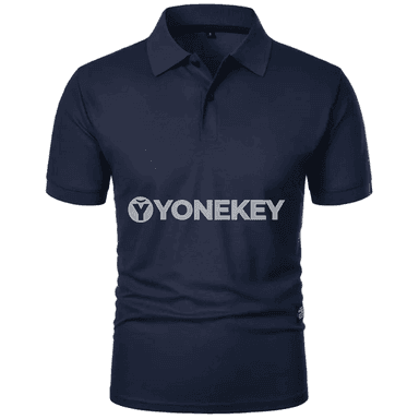Erkekler üçin ýeňil, gysga ýeňli polo köýnek