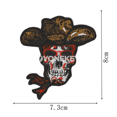 9 sany western keşdep patchy, penjek we sumka üçin bezeg