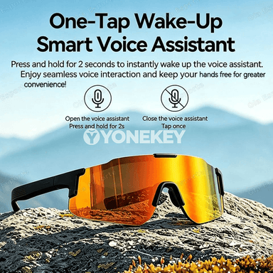 HD AI akylly äýnekler: Bluetooth, kamera, ses kömekçisi