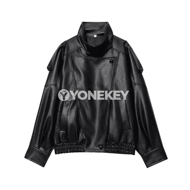 Zenanlar üçin giň kesimli vintage jaket, güýz-gyş üçin gündelik stil