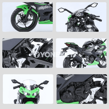 Kawasaki Ninja 400 1:12 metal model motosikleti, ses we ýagtylykly