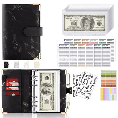 PU deri pul serişdeli A6 planlaýjy, pul gapjykly binder