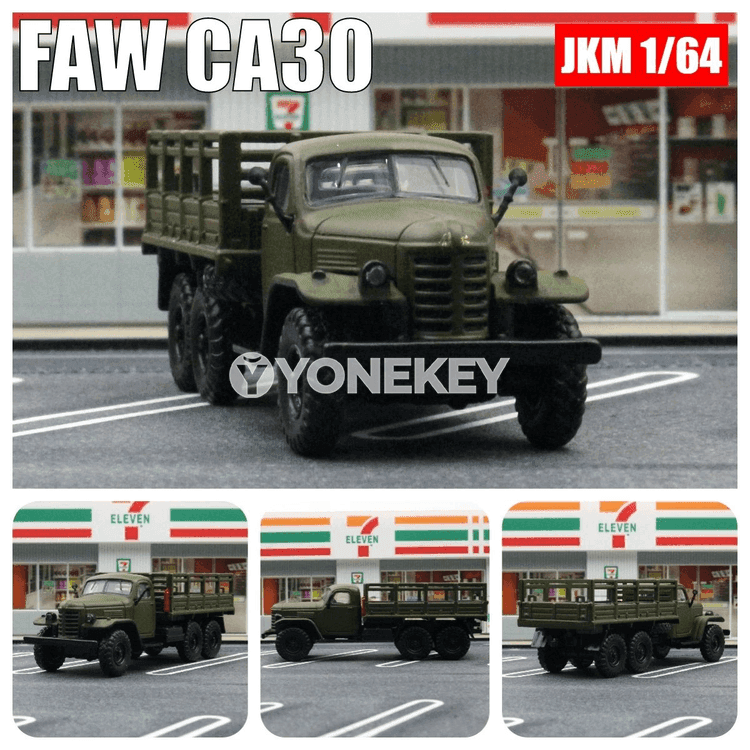 FAW CA30 1:64 metal harby ýük awtoulag modeli