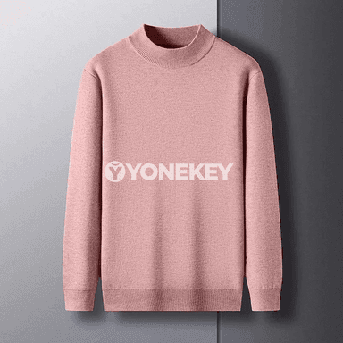 Erkekler üçin ýyly mock neck örme switer, güýz-gyş üçin