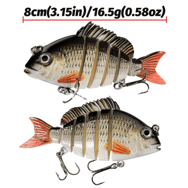 16,5 g 8 sm Swimbait balyk tutmak üçin ýumşak däl lure