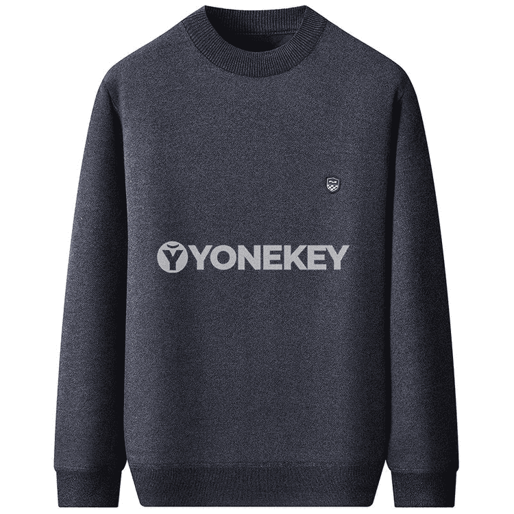 Erkekler üçin ýyly trikotaž switer, döwrebap gündelik stil