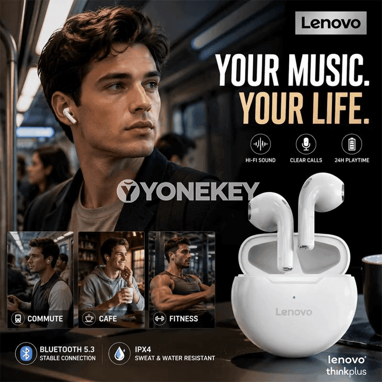 Lenovo HT38 TWS sport simsiz Bluetooth gulaklyklar, çalt zarýadly