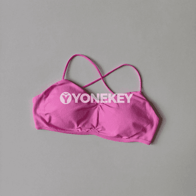 Aýallaryň dem alýan pilates sport bra, arka açyk, ýeňil we rahat