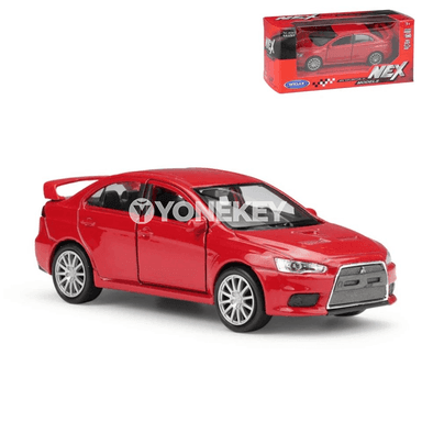 1:41 Mitsubishi Lancer Evolution EVO X model awtoulag, metal, kolleksiýa üçin