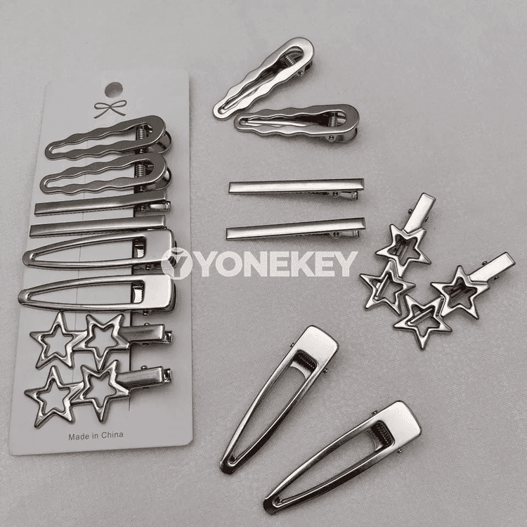 Zenanlar üçin metal saç gysgyçlary, 8 sany set
