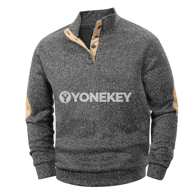 Erkekler üçin uzyn ýeňli gündelik sweatshirt, ýeňil we dem alýan
