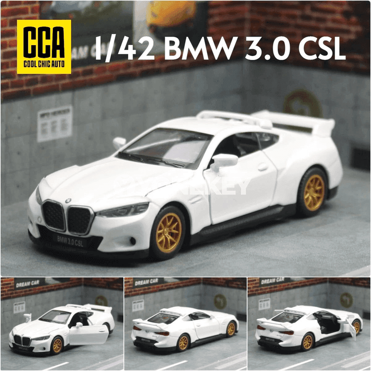 BMW 3.0 CSL 1:42 metal model awtoulag oýunjak