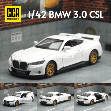 BMW 3.0 CSL 1:42 metal model awtoulag oýunjak