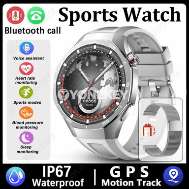 Hw12 GPS akylly sagat, AMOLED ekranly, sport we saglyk üçin