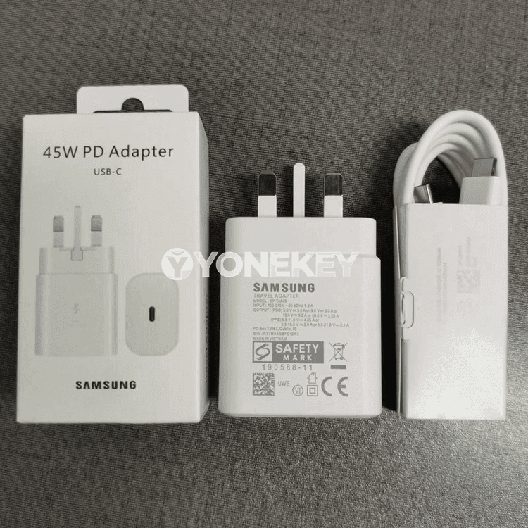 Samsung 45W UK çalt zarýad beriji, Galaxy S/Note/Z üçin