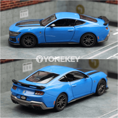 KiNSMART Ford Mustang Dark Horse model maşyny 1:38, çagalar üçin