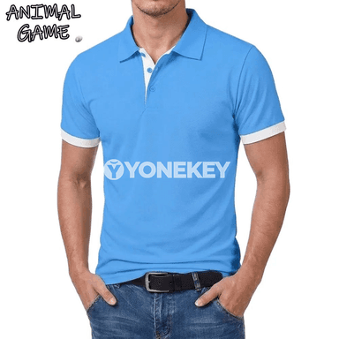 Erkekler üçin tomusky ýeňil, dem alýan polo futbolka