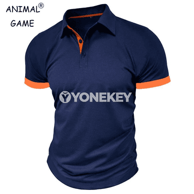 Erkekler üçin ýeňil polo futbolka, dem alýan, tomuslyk