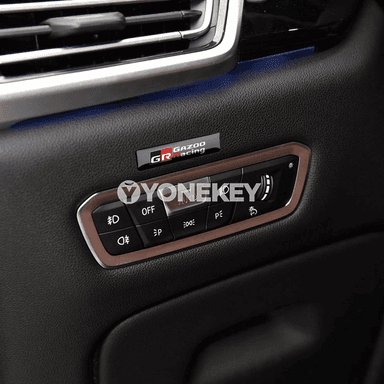 Toyota üçin 2/5/10 sany epoksi awto sticker — GR Racing bezegi