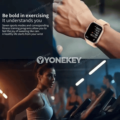 2.01 dýuýmlyk ekranly akylly sagat, sport we fitnes üçin, Bluetooth jaňly