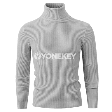 Erkekler üçin balak boýunly ýyly örme switer, uzyn ýeňli