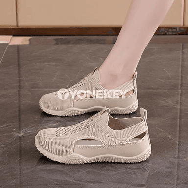 Zenanlar üçin ýeňil, dem alýan mesh platform krasowkalar