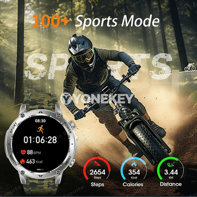 HT30 1400 mAh sport akylly sagat, LED çyraly, Bluetooth jaňly