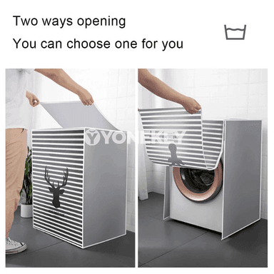 Öňünden ýüklenýän kir ýuwujy maşyn üçin gorag örtügi