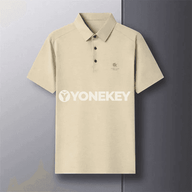 Erkekler üçin ýeňil, dem alýan gysga ýeňli polo köýnek