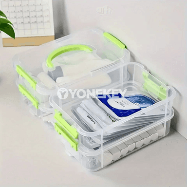 Uly 4 gatly gapakly saklaýjy guty, açyk plastmassa tertipleýji