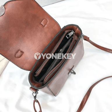 Zenanlar üçin lockly kiçi kwadrat crossbody sumka