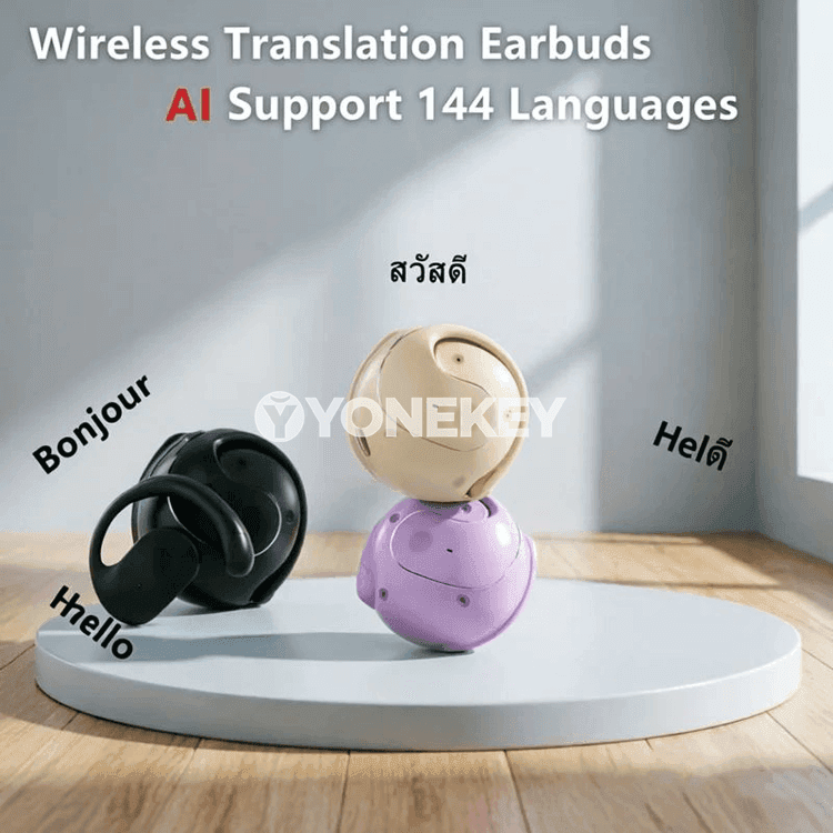 Diller terjime ediji Bluetooth nauşnikler, 144 dil, real wagt