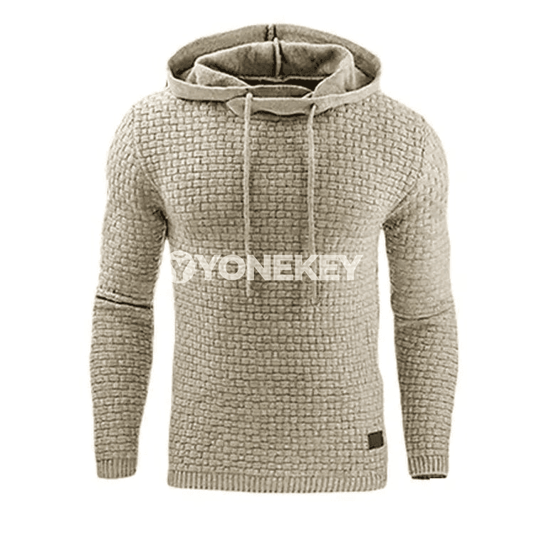 Erkekler üçin ýyly oversize kapýuşonly fermuarly sport switeri