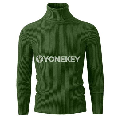 Erkekler üçin balak boýunly ýyly örme switer, uzyn ýeňli